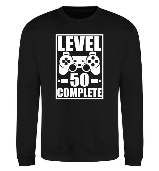 Світшот Level 50 complete Game Чорний фото