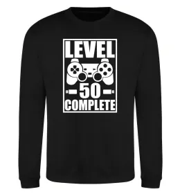 Свитшот Level 50 complete Game Черный фото