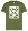 Мужская футболка Level 50 complete Game Оливковый фото
