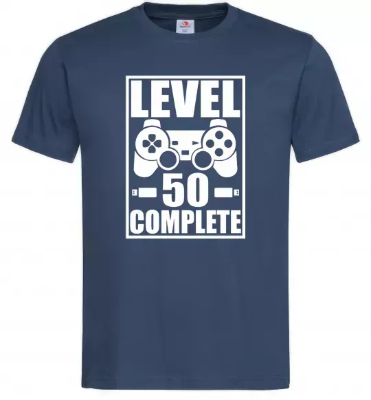 Мужская футболка Level 50 complete Game Темно-синий фото