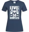 Женская футболка Level 50 complete Game Темно-синий фото
