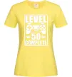 Женская футболка Level 50 complete Game Лимонный фото