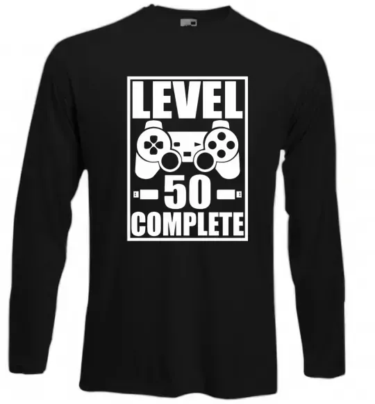 Лонгслив Level 50 complete Game Черный фото