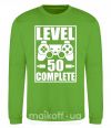 Свитшот Level 50 complete Game Лаймовый фото