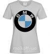 Женская футболка Logo BMW Серый фото