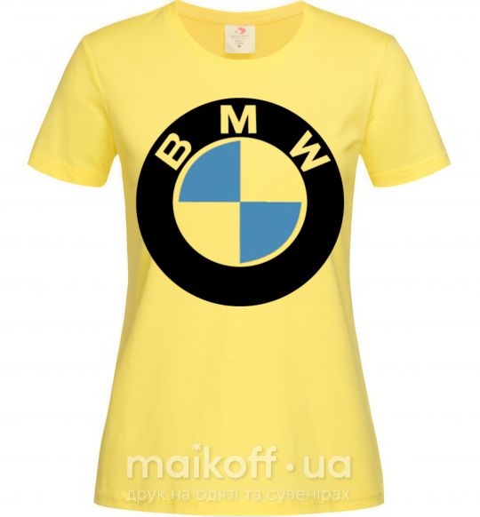 Жіноча футболка Logo BMW Лимонний фото