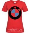 Жіноча футболка Logo BMW Червоний фото