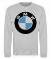 Світшот Logo BMW Сірий меланж фото