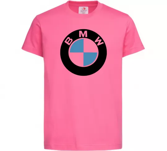 Дитяча футболка Logo BMW Яскраво-рожевий фото