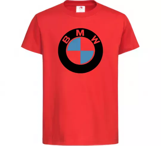 Дитяча футболка Logo BMW Червоний фото
