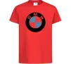 Дитяча футболка Logo BMW Червоний фото