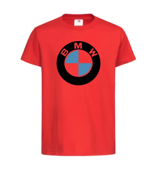 Детская футболка Logo BMW Красный фото