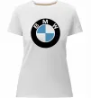Женская премиум футболка Logo BMW Белый фото