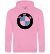 Жіноча толстовка (худі) Logo BMW Рожевий фото