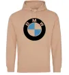 Жіноча толстовка (худі) Logo BMW Пісочний фото