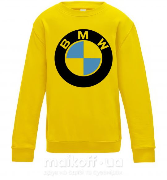 Детский Свитшот Logo BMW Солнечно желтый фото