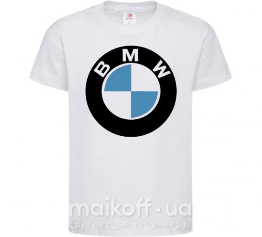 Детская футболка Logo BMW Белый фото