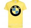 Детская футболка Logo BMW Лимонный фото