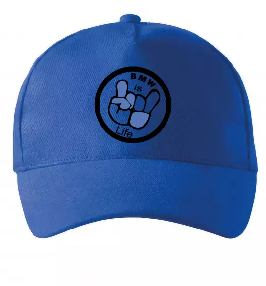 Кепка BMW is life Ярко-синий фото