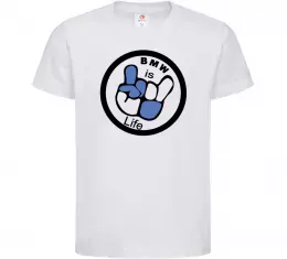 Детская футболка Life Is Like Soccer Белый фото