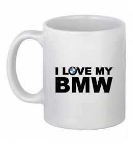 Чашка керамічна I love my BMW logo