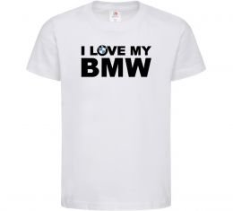 Детская футболка I love my BMW logo