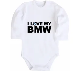 Дитячий бодік BMW art Білий фото