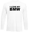 Лонгслів I love my BMW logo Білий Лонгслів I love my BMW logo Білий фото