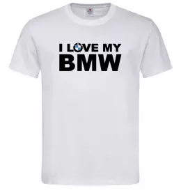 Чоловіча футболка Logo BMW Білий фото Чоловіча футболка Logo BMW Білий фото