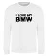 Світшот I love my BMW logo Білий Світшот I love my BMW logo Білий фото