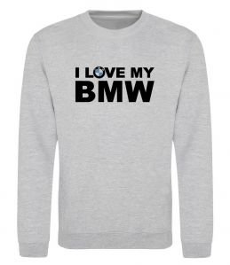 Світшот I love my BMW logo Світшот I love my BMW logo
