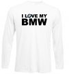 Лонгслів I love my BMW logo Білий фото