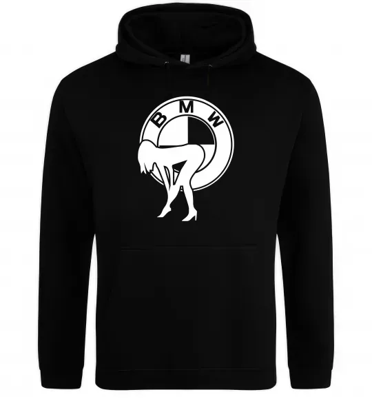 Женская толстовка (худи) BMW girl Черный фото