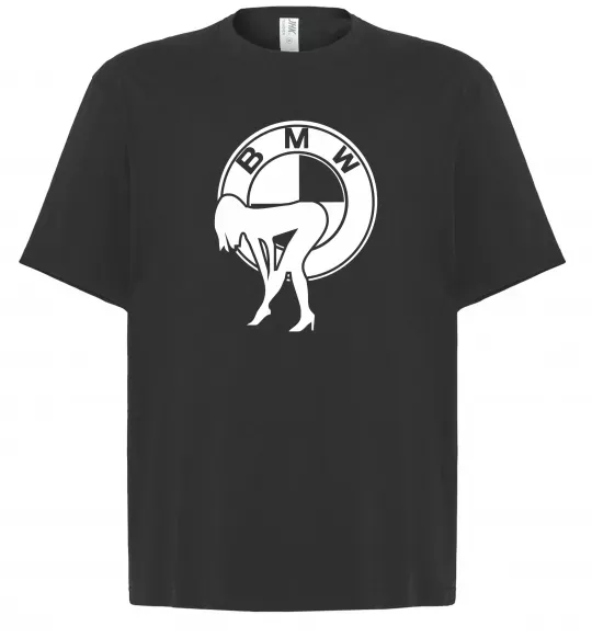 Футболка Оверсайз BMW girl Чорний фото
