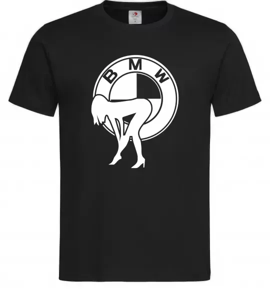 Чоловіча футболка BMW girl Чорний фото