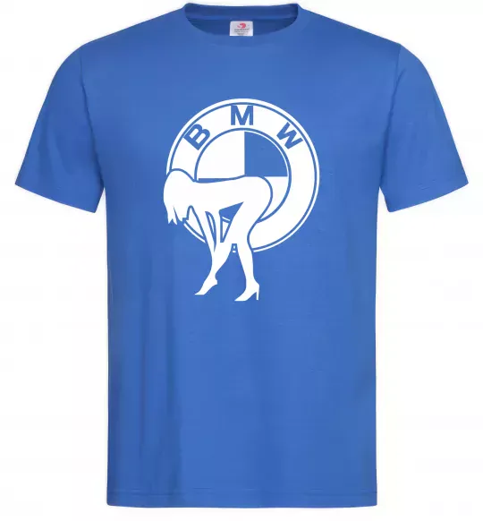 Чоловіча футболка BMW girl Яскраво-синій фото