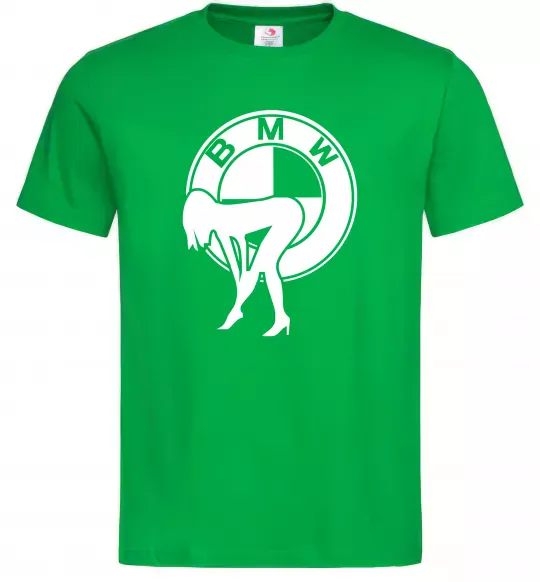 Чоловіча футболка BMW girl Зелений фото