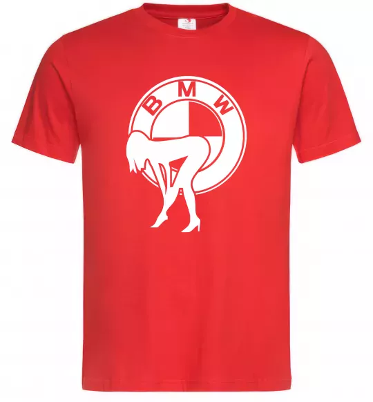 Чоловіча футболка BMW girl Червоний фото