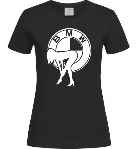 Жіноча футболка BMW girl Чорний фото