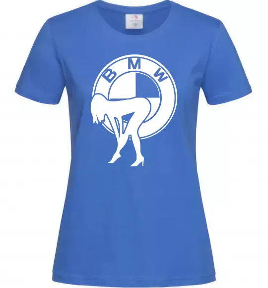 Жіноча футболка BMW girl Яскраво-синій фото