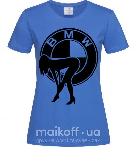 Жіноча футболка BMW girl Яскраво-синій фото