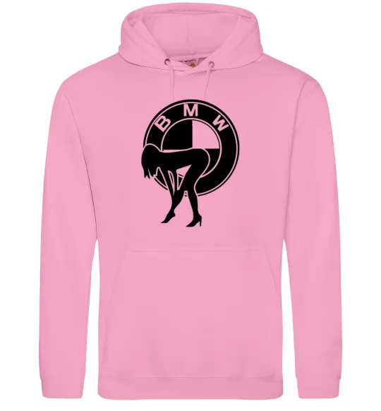 Мужская толстовка (худи) BMW girl Розовый фото