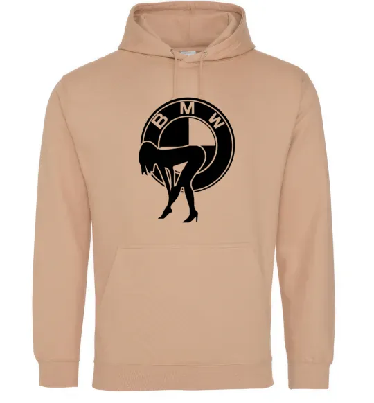 Чоловіча толстовка (худі) BMW girl Пісочний фото