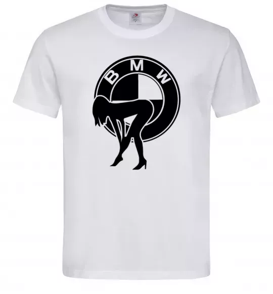Чоловіча футболка BMW girl Білий фото