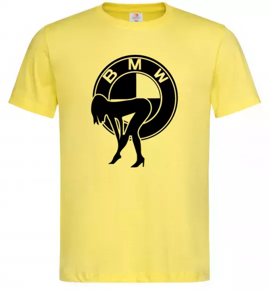 Чоловіча футболка BMW girl Лимонний фото