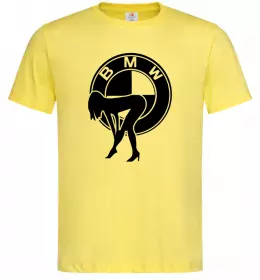 Чоловіча футболка BMW girl Лимонний фото