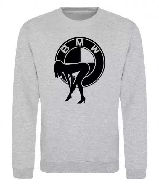 Світшот BMW girl Сірий меланж фото