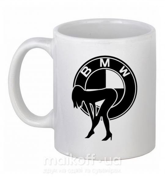 Чашка керамическая BMW girl Белый фото