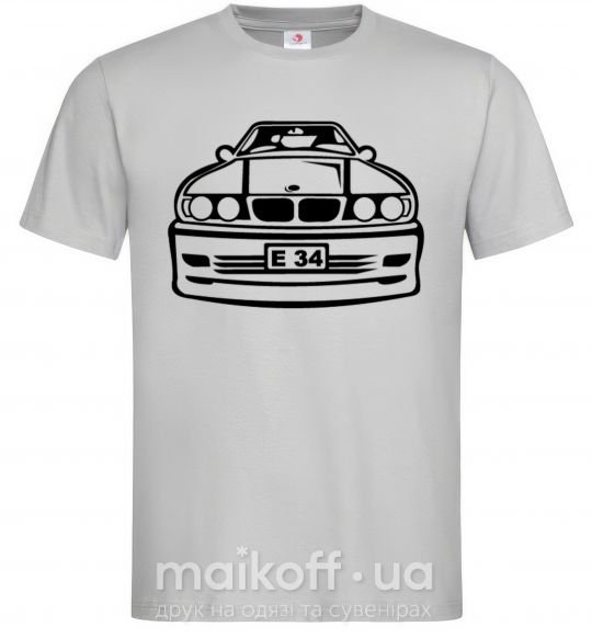Мужская футболка BMW E 34 Серый фото