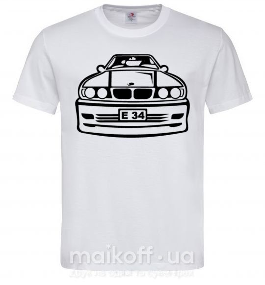 Мужская футболка BMW E 34 Белый фото
